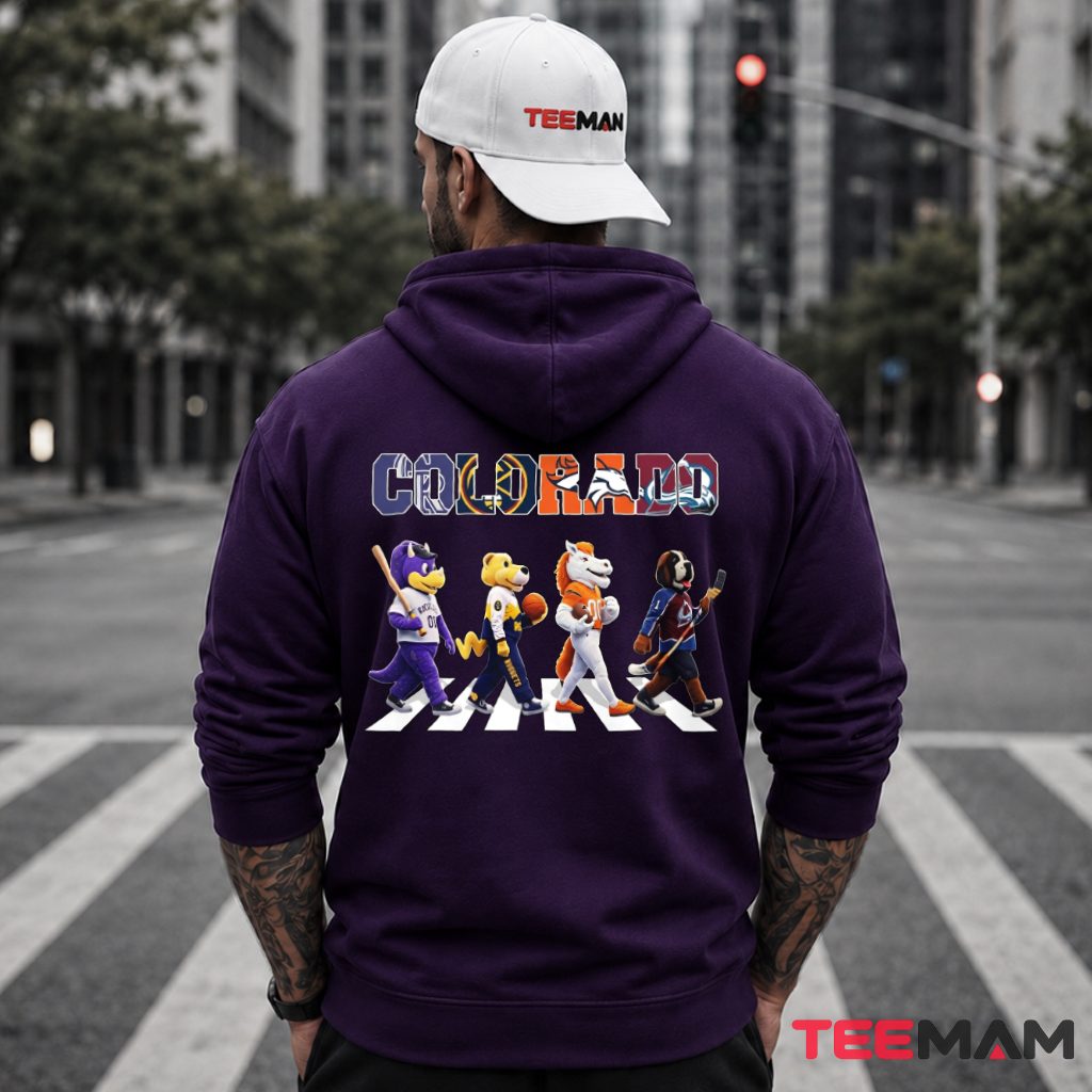 Denver Broncos Colorado Mascots Crosswalk Hoodie Denver Broncos Colorado Mascots Crosswalk Hoodie