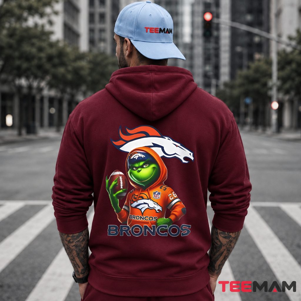 Denver Broncos Grinch Hoodie Football Hoodie Denver Broncos Grinch Hoodie Football Hoodie