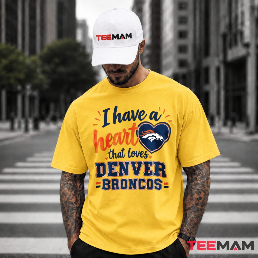 Denver Broncos Heart Love Fan T-Shirt