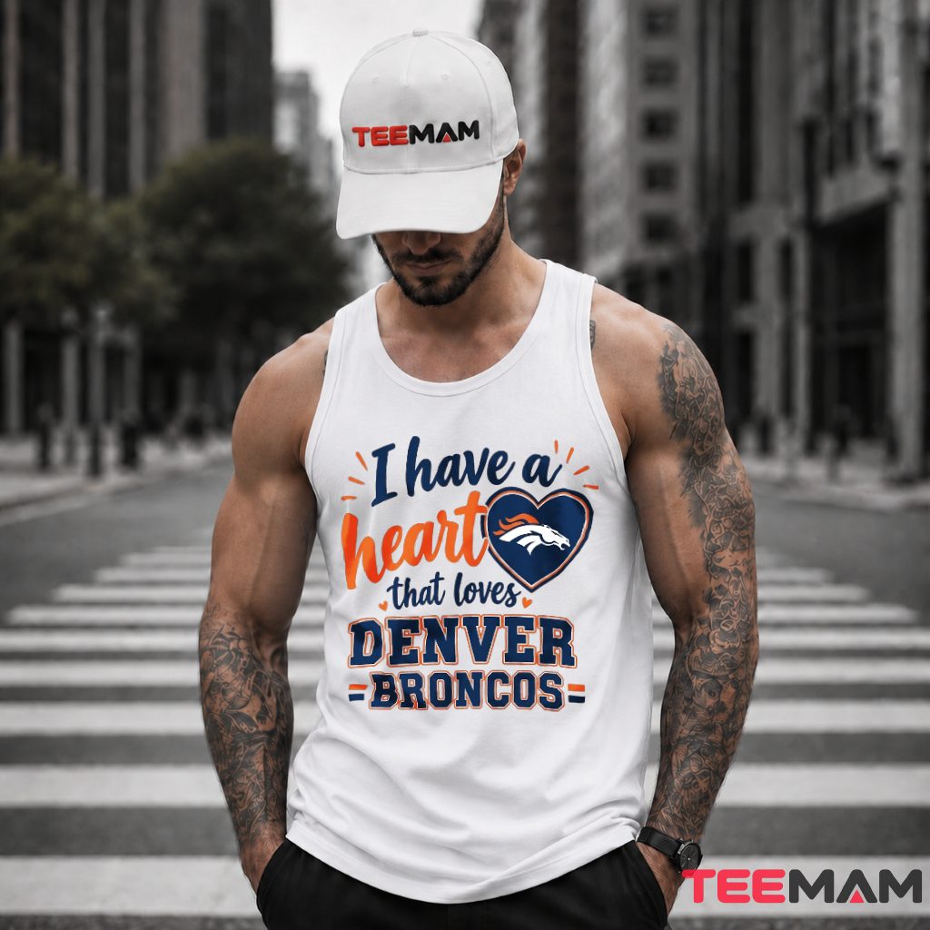 Denver Broncos Heart Love Fan Tank Top Denver Broncos Heart Love Fan Tank Top