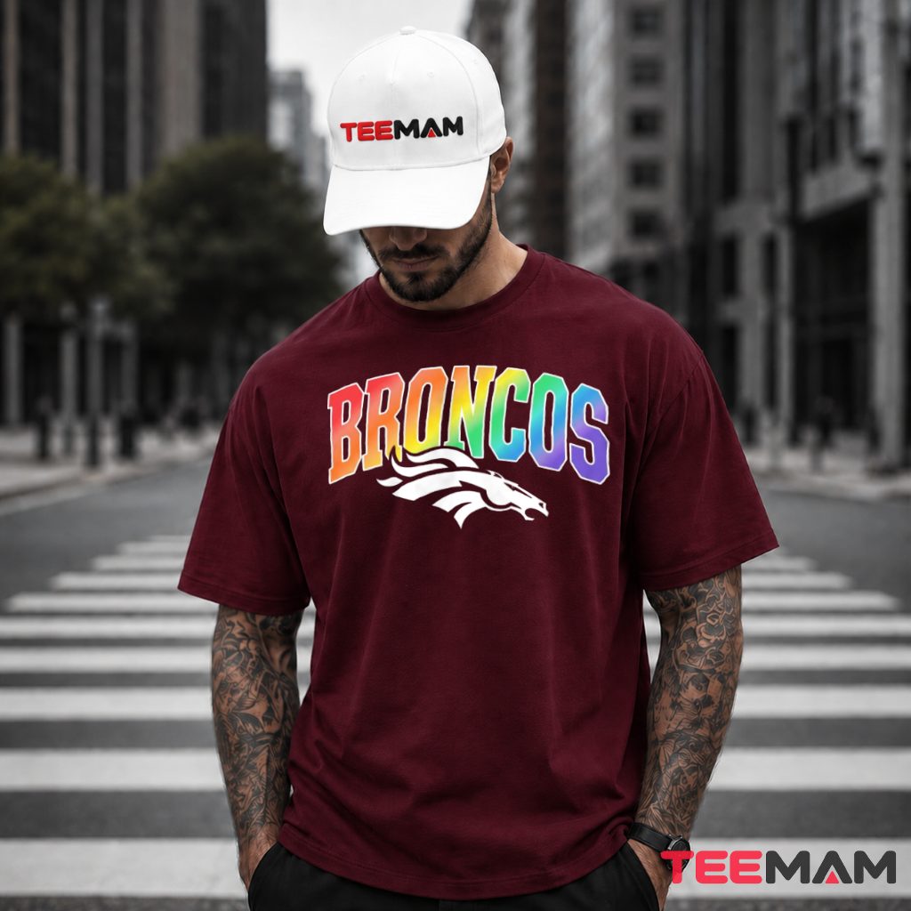 Denver Broncos LGBT Rainbow T-Shirt