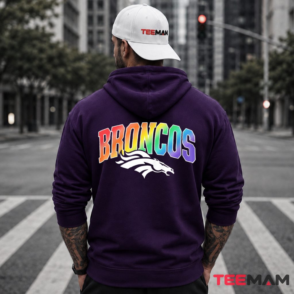 Denver Broncos LGBT Rainbow Hoodie Denver Broncos LGBT Rainbow Hoodie