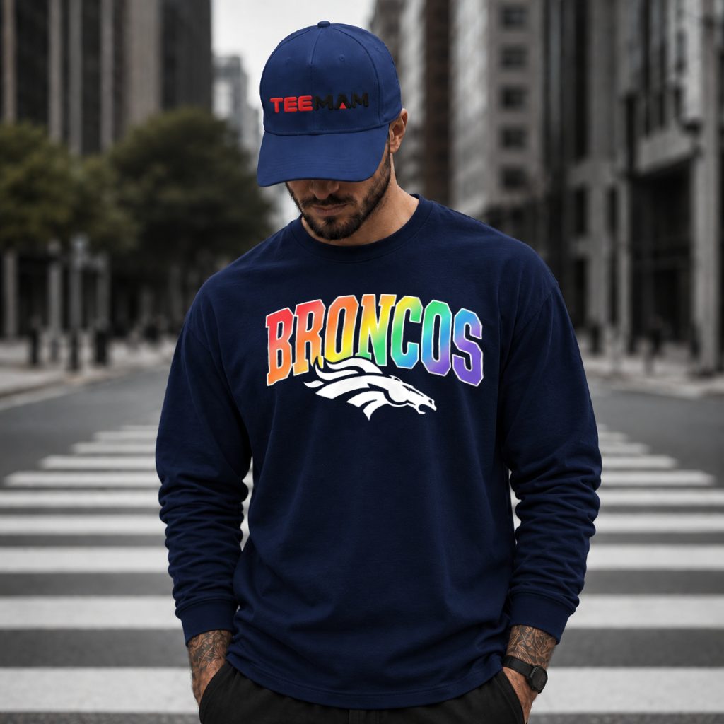 Denver Broncos LGBT Rainbow Long Sleeve Denver Broncos LGBT Rainbow Long Sleeve