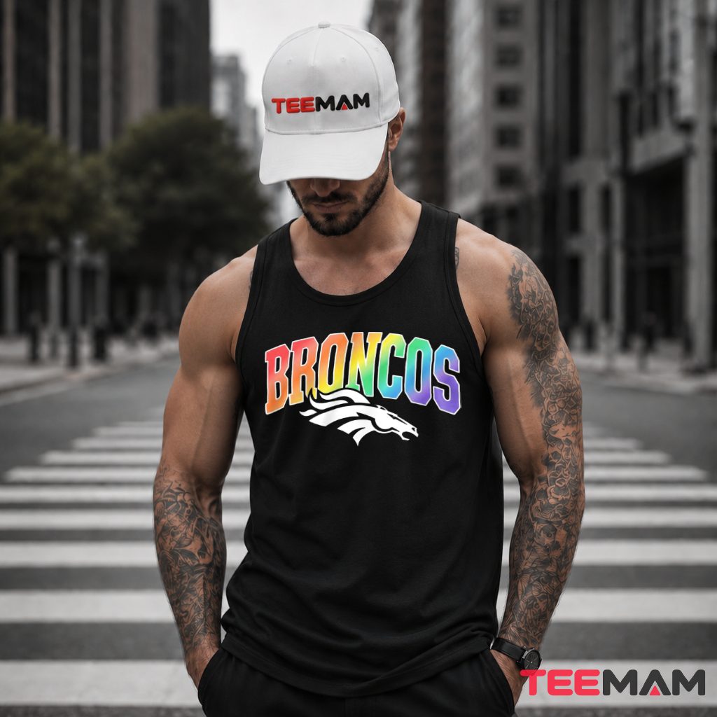 Denver Broncos LGBT Rainbow Tank Top Denver Broncos LGBT Rainbow Tank Top