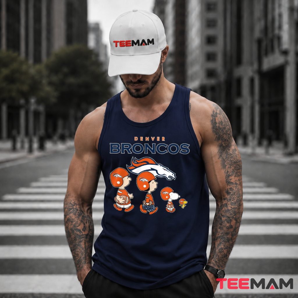 Denver Broncos Peanuts Abbey Road Tank Top Denver Broncos Peanuts Abbey Road Tank Top