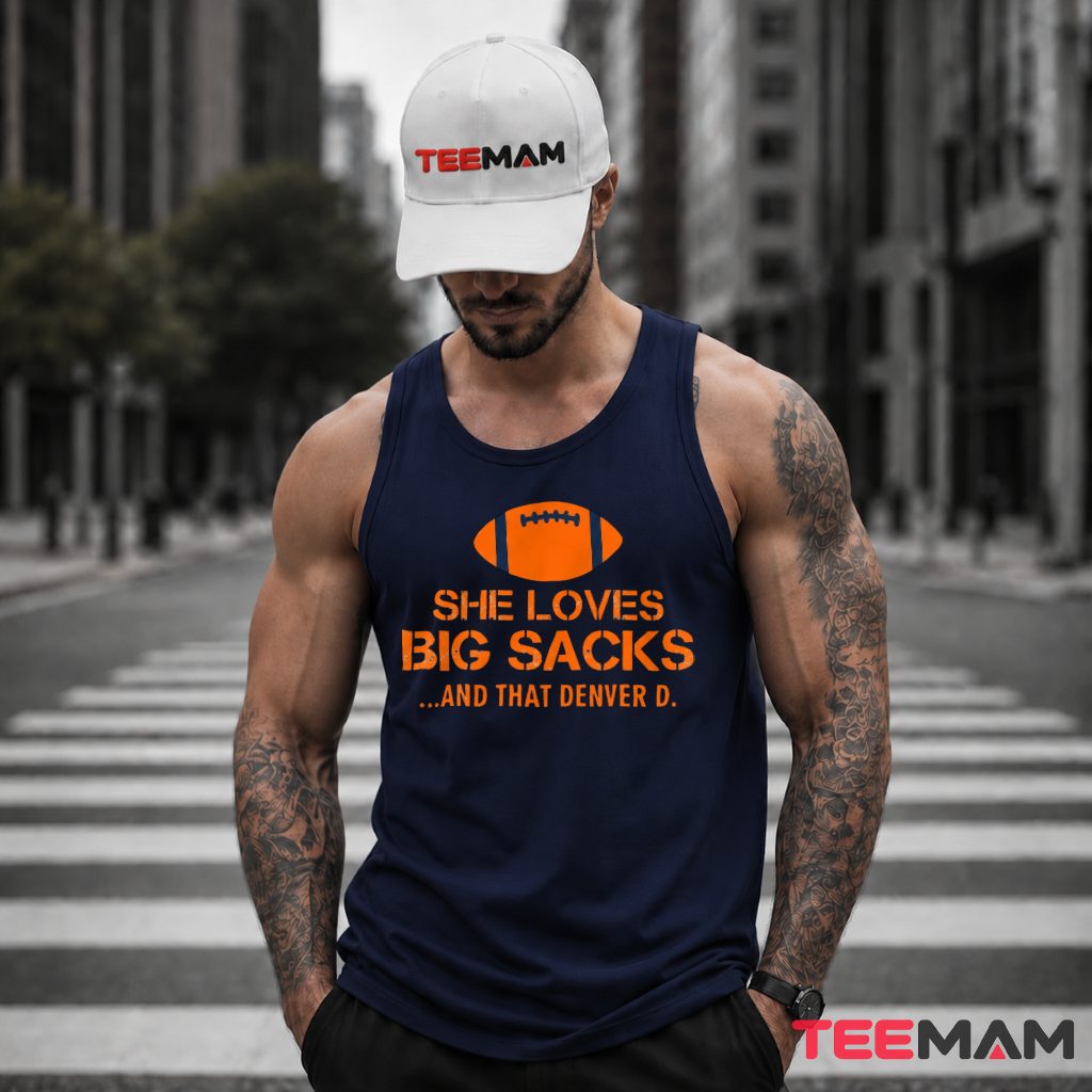 Denver Broncos She Loves Big Sacks Tank Top Denver Broncos She Loves Big Sacks Tank Top