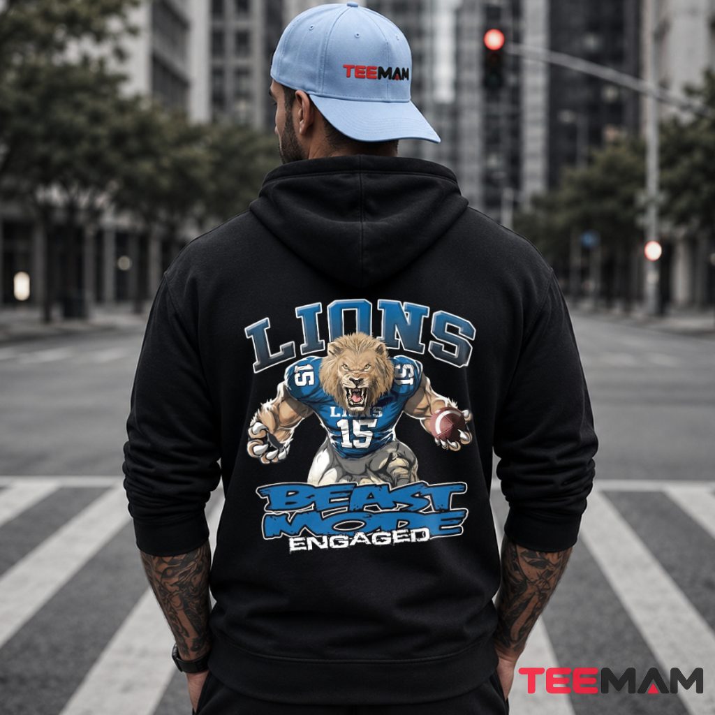 Detroit Lions Beast Mode Engaged Hoodie Detroit Lions Beast Mode Engaged Hoodie