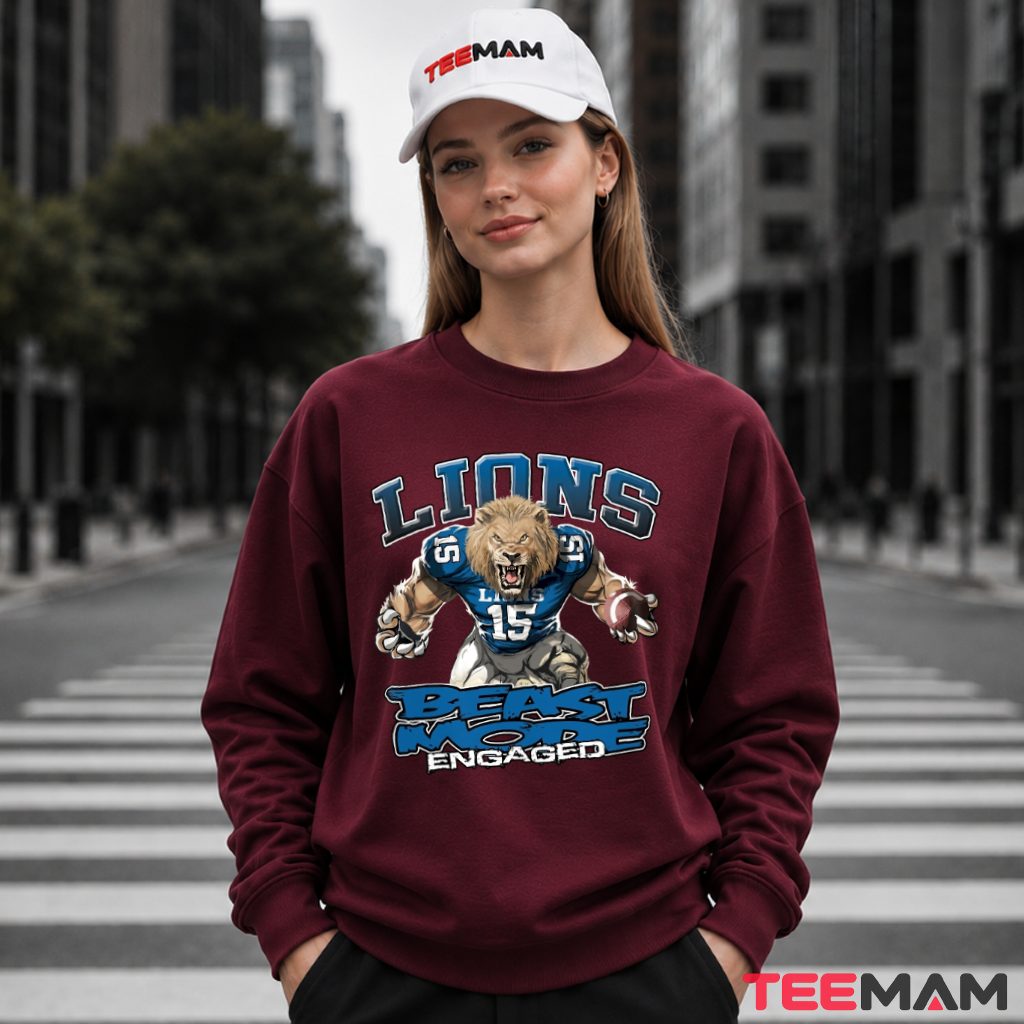 Detroit Lions Beast Mode Engaged Long Sleeve Detroit Lions Beast Mode Engaged Long Sleeve
