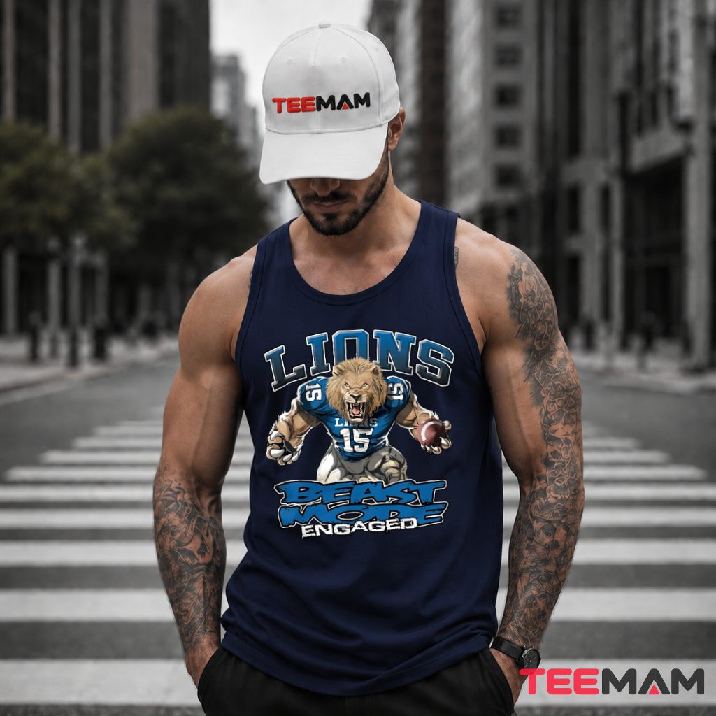 Detroit Lions Beast Mode Engaged Tank Top Detroit Lions Beast Mode Engaged Tank Top