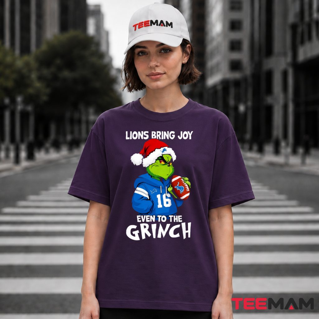 Detroit Lions Bring Joy Grinch T-Shirt