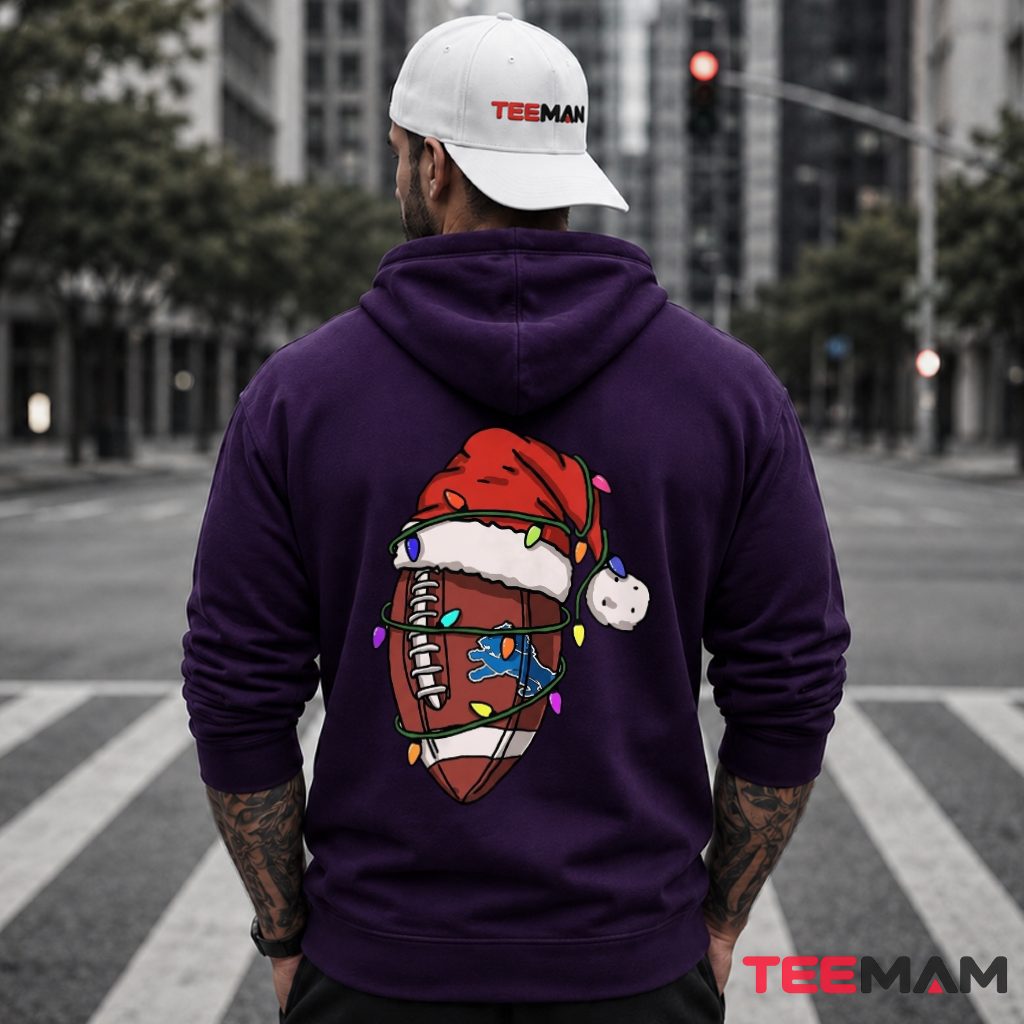 Detroit Lions Football Christmas Lights Hoodie Detroit Lions Football Christmas Lights Hoodie