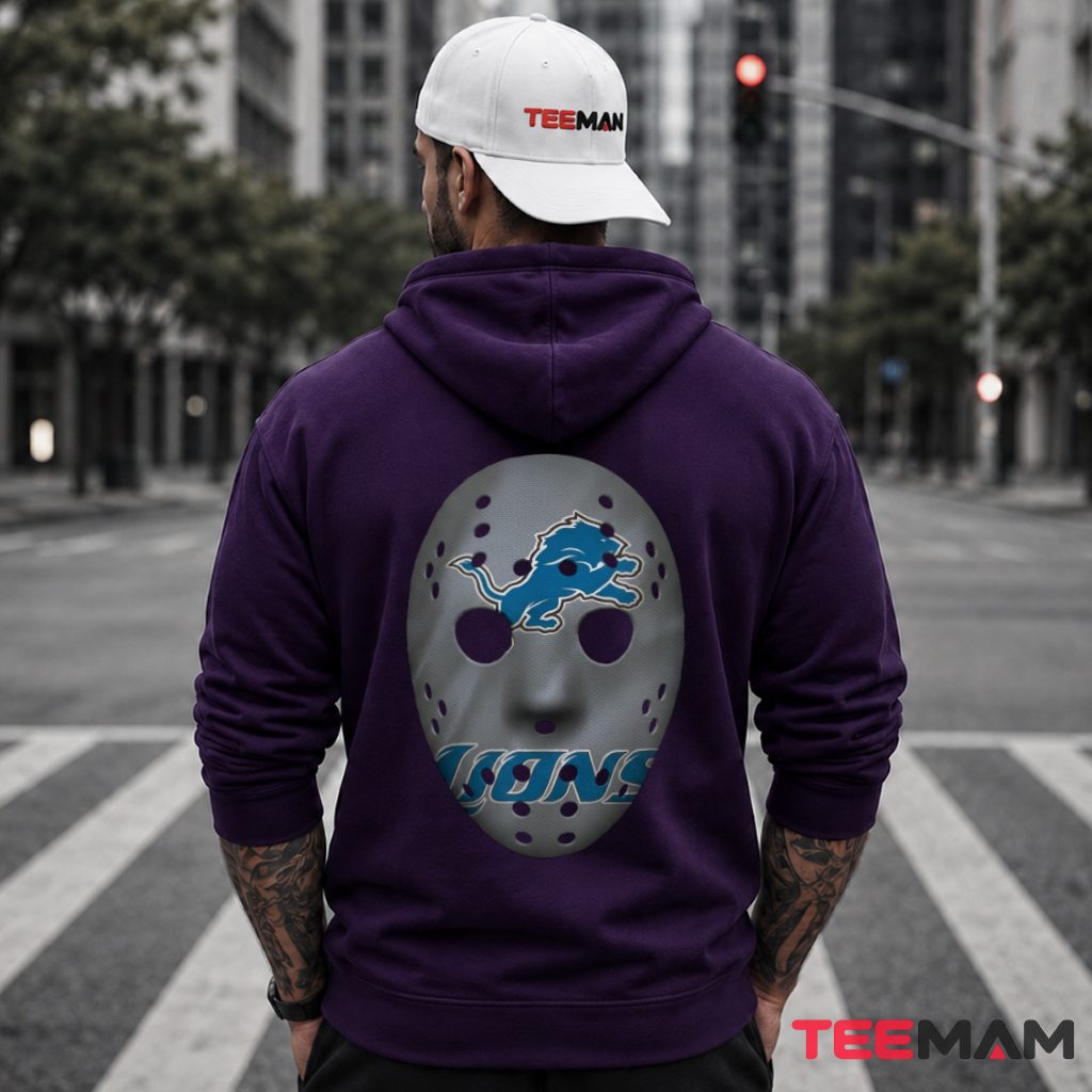 Detroit Lions Jason Hockey Mask Hoodie Detroit Lions Jason Hockey Mask Hoodie