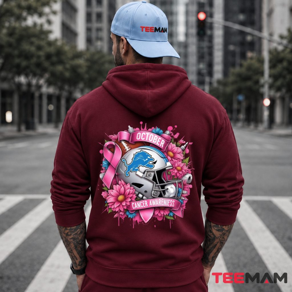 Detroit Lions October Cancer Awareness Hoodie Detroit Lions October Cancer Awareness Hoodie