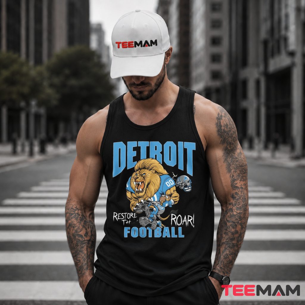 Detroit Lions Restore The Roar Tank Top Detroit Lions Restore The Roar Tank Top