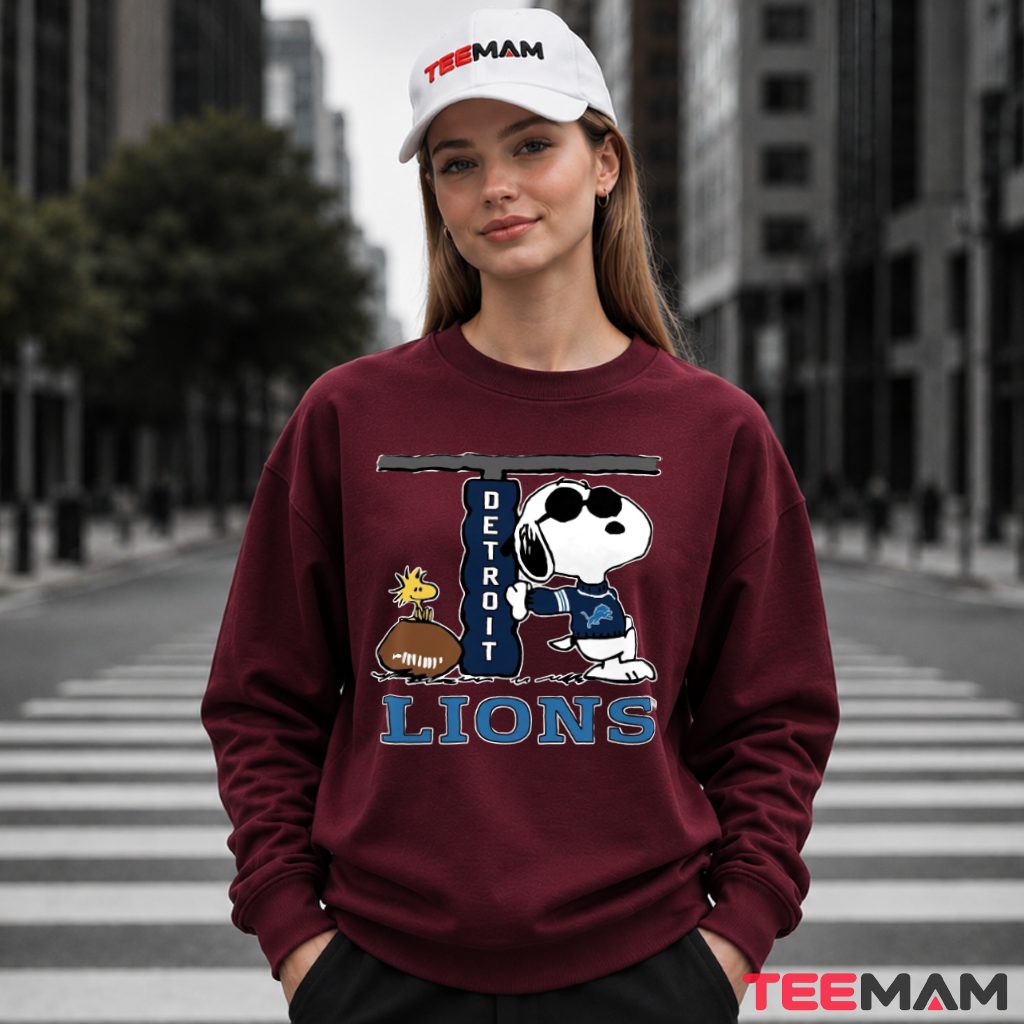 Detroit Lions Snoopy Football Cool Long Sleeve Detroit Lions Snoopy Football Cool Long Sleeve