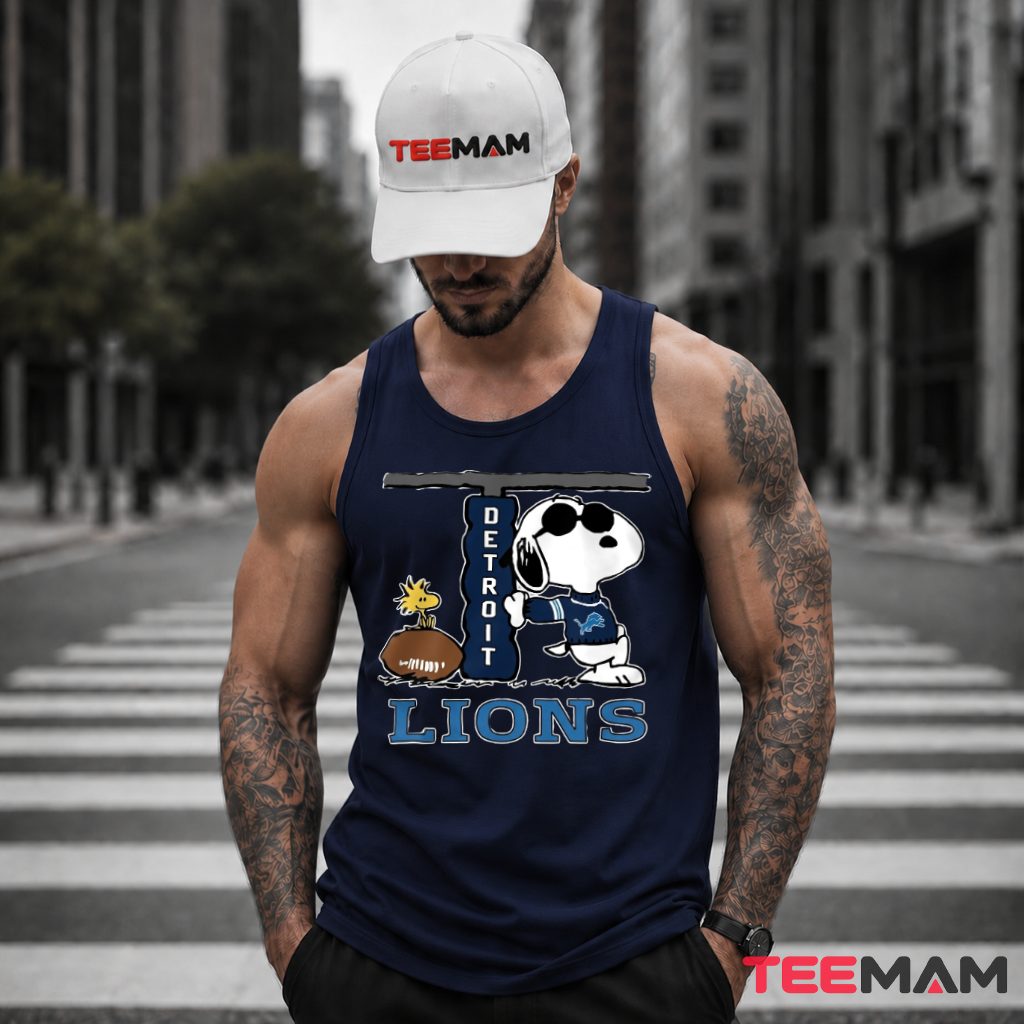 Detroit Lions Snoopy Football Cool Tank Top Detroit Lions Snoopy Football Cool Tank Top