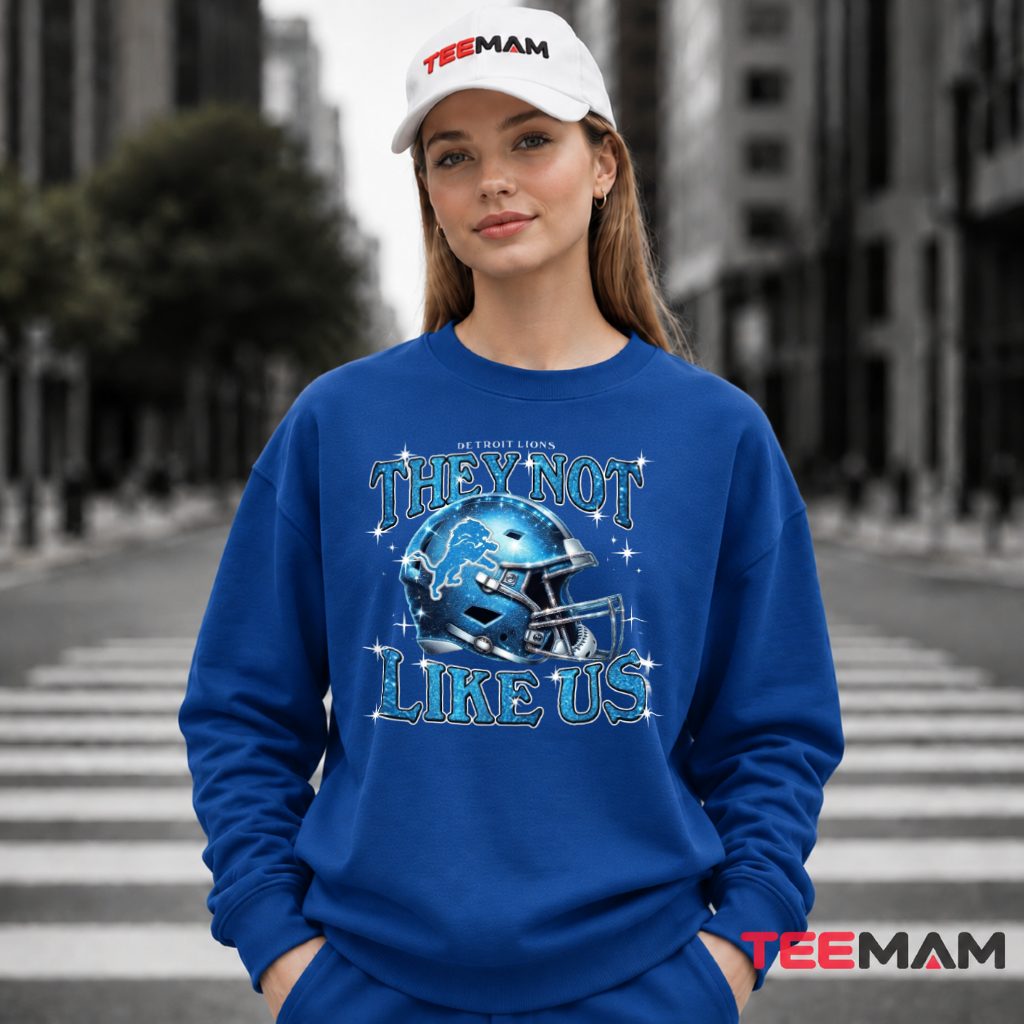 Detroit Lions They Not Like Us Long Sleeve Detroit Lions They Not Like Us Long Sleeve
