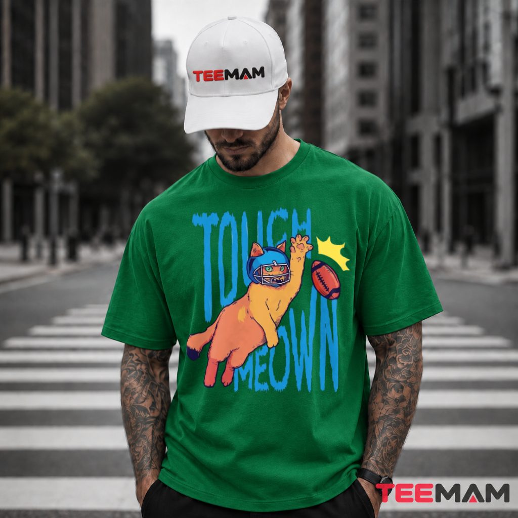 Detroit Lions Touch Meown Cat T-Shirt