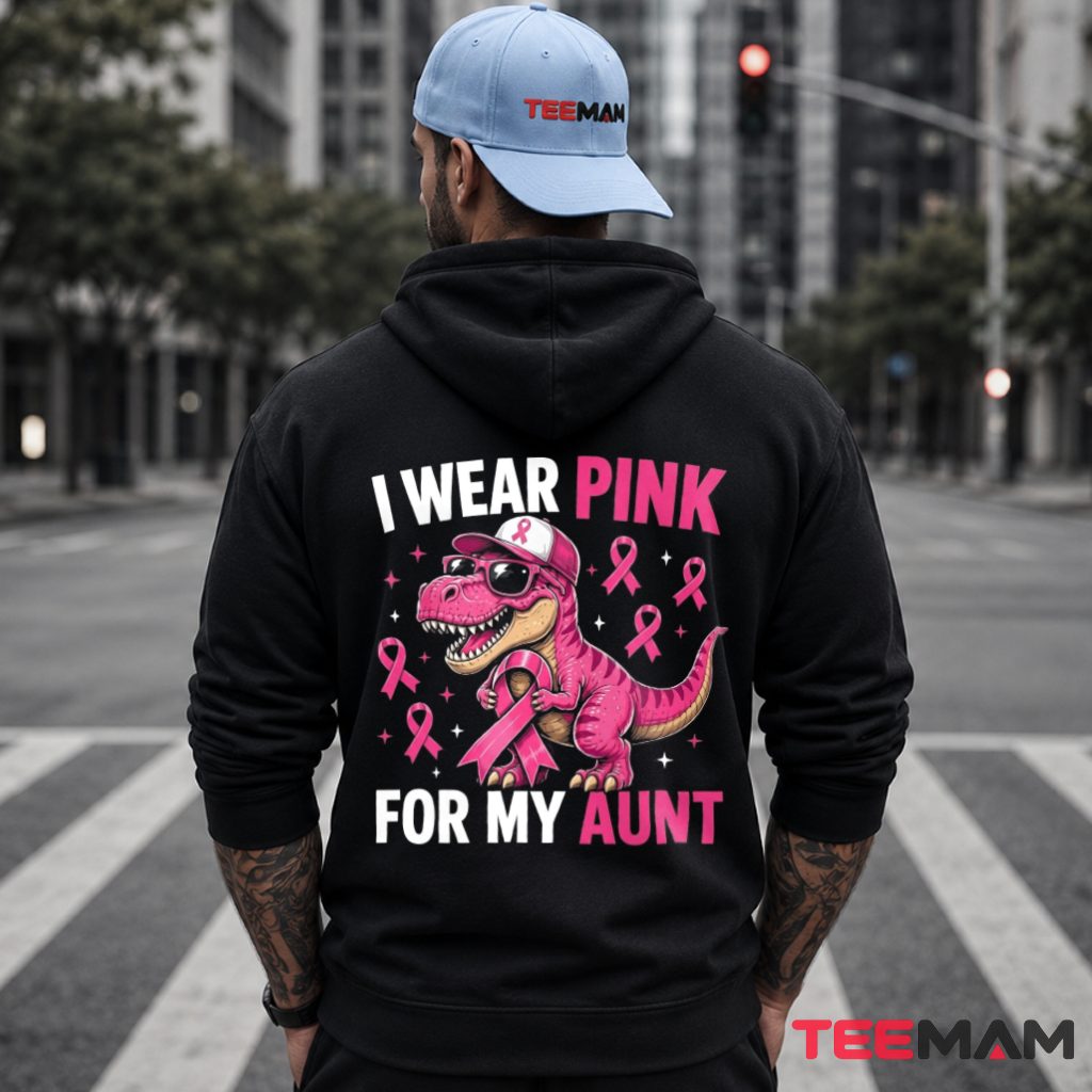 Dinosaur Cap Sunglasses I Wear Pink Aunt Hoodie Dinosaur Cap Sunglasses I Wear Pink Aunt Hoodie