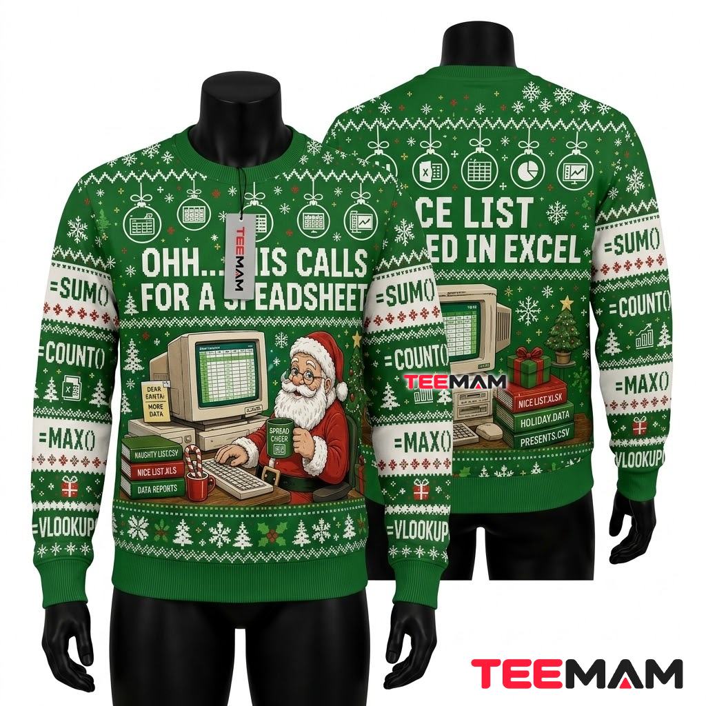 Excel Ugly Christmas Sweater This Calls For A Spreadsheet Excel Ugly Christmas Sweater This Calls For A Spreadsheet