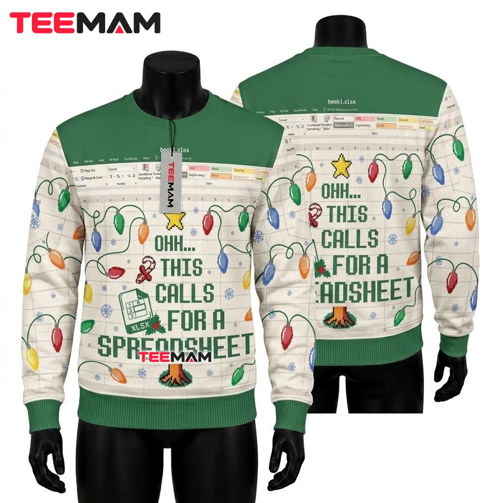 Excel Checkerboard Ugly Christmas Sweater Spreadsheet Joke Print Excel Checkerboard Ugly Christmas Sweater Spreadsheet Joke Print