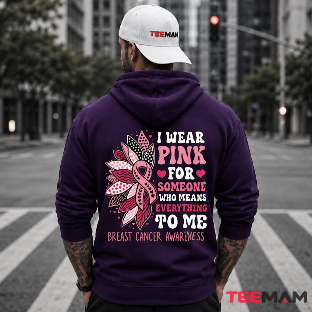 Floral Ribbon Someone Means Everything Hoodie Floral Ribbon Someone Means Everything Hoodie