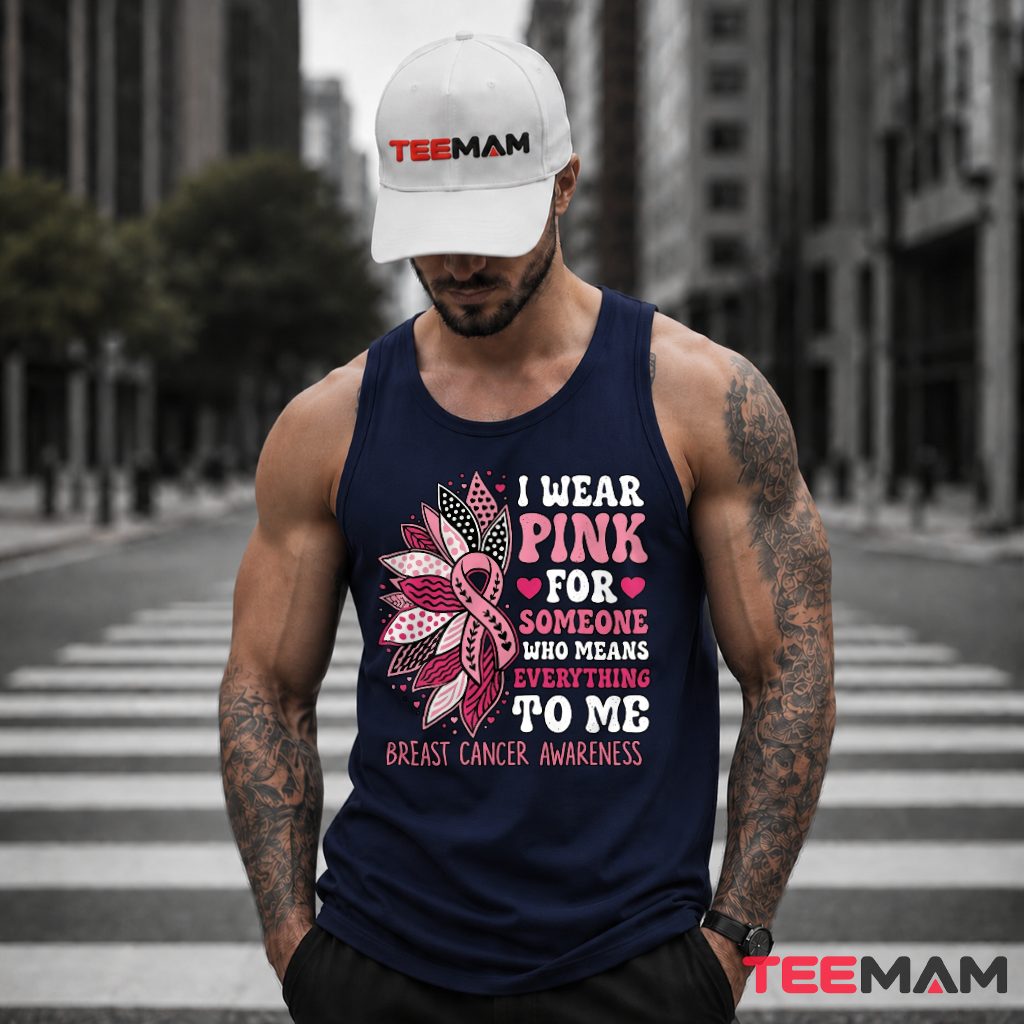 Floral Ribbon Someone Means Everything Tank Top Floral Ribbon Someone Means Everything Tank Top