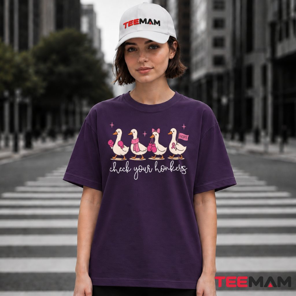 Four Ducks Check Your Honkers Awareness T-Shirt