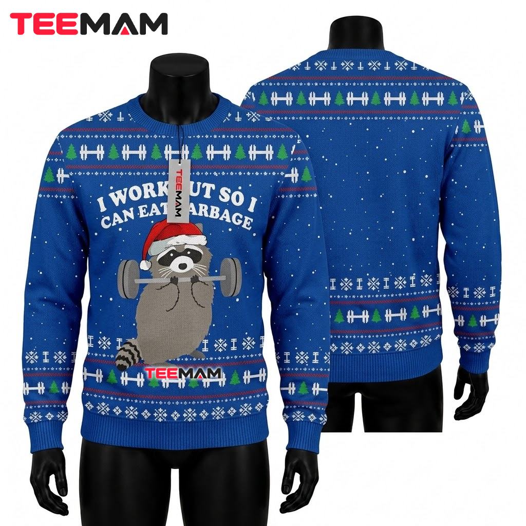 Funny Raccoon Ugly Christmas Sweater Overstimulated Festive Af Funny Raccoon Ugly Christmas Sweater Overstimulated Festive Af