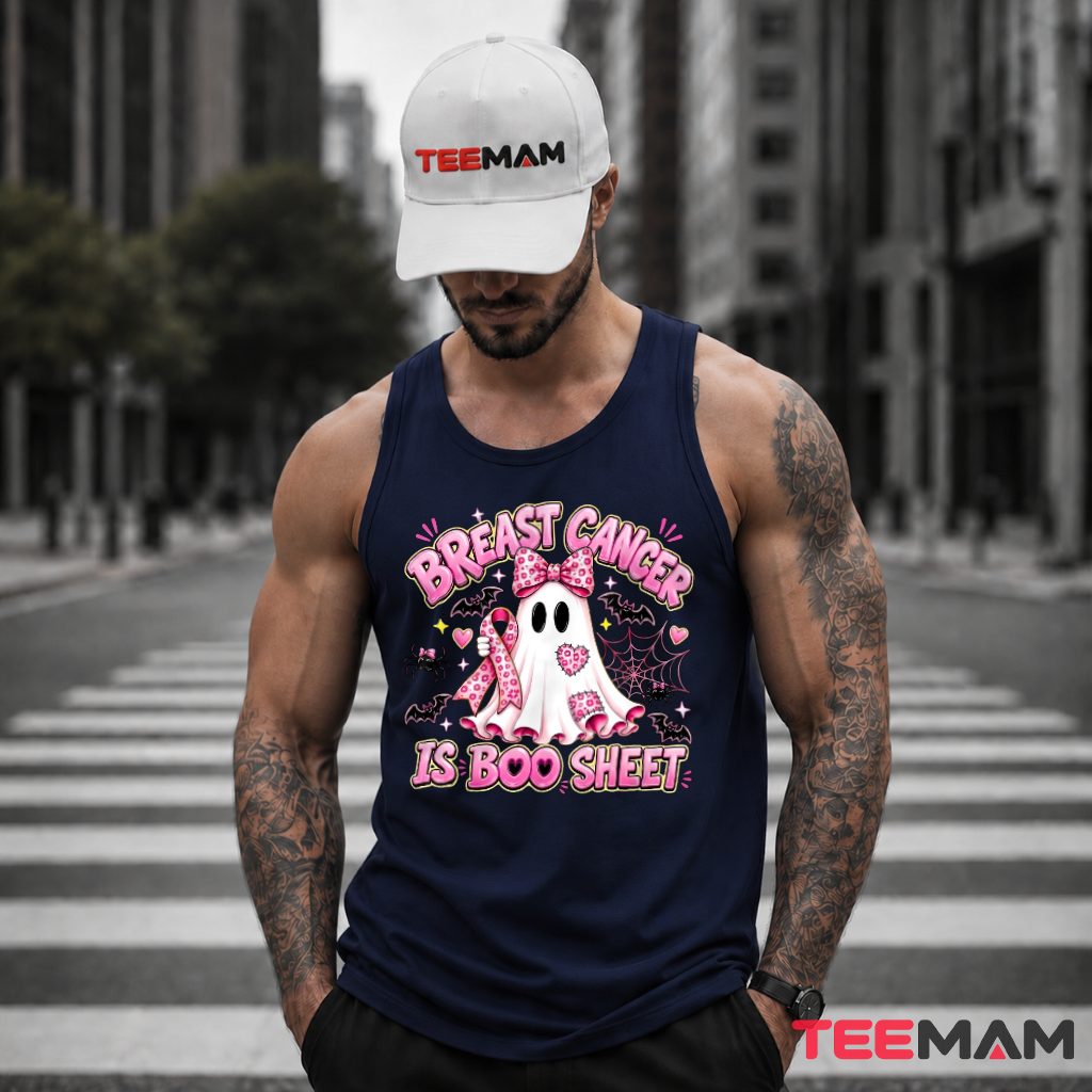 Ghost Bow Is Boo Sheet Cancer Tank Top Ghost Bow Is Boo Sheet Cancer Tank Top