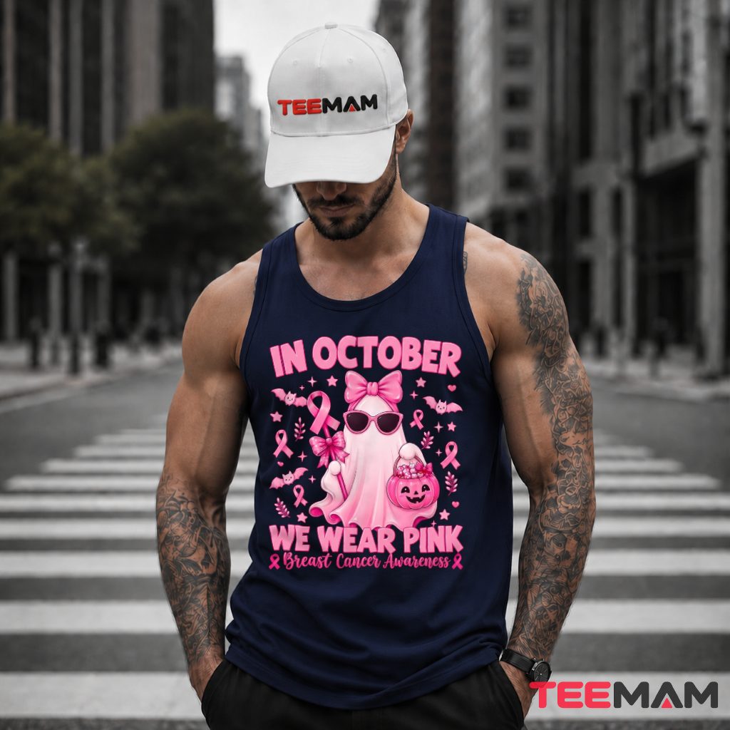 Ghost Sunglasses Bow Pumpkin October Pink Tank Top Ghost Sunglasses Bow Pumpkin October Pink Tank Top