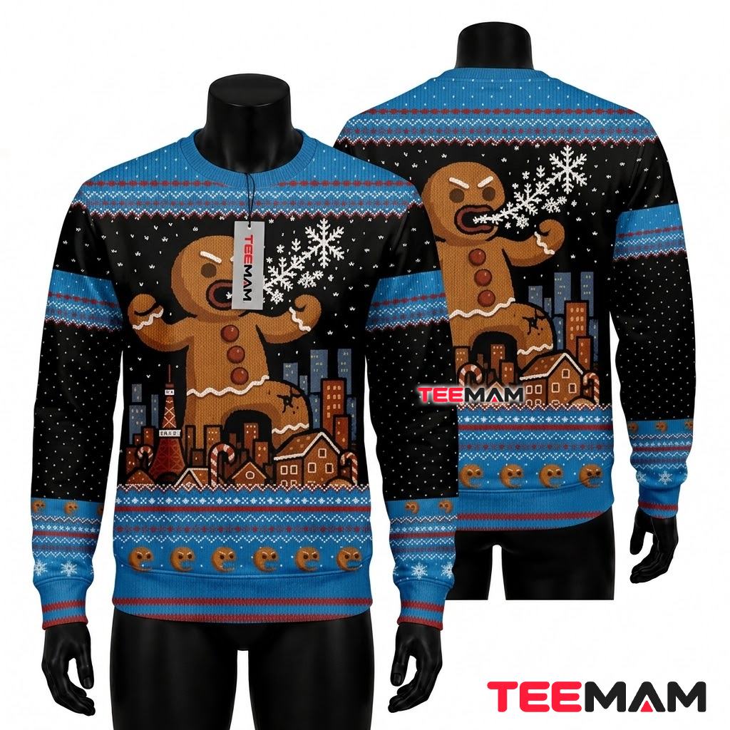 Opossum Ugly Christmas Sweater Overstimulated And Festive Funny