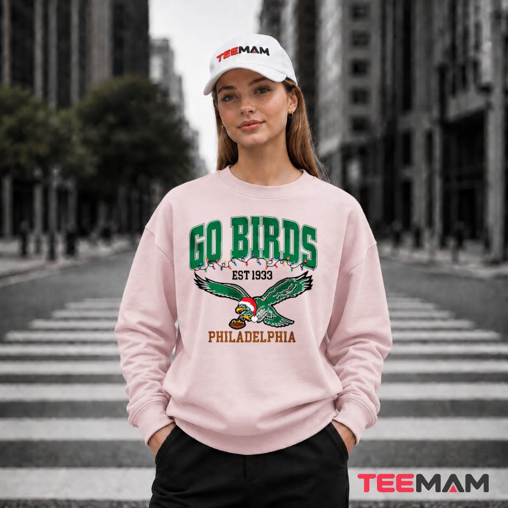 Go Birds Philadelphia Eagles Christmas Long Sleeve Go Birds Philadelphia Eagles Christmas Long Sleeve