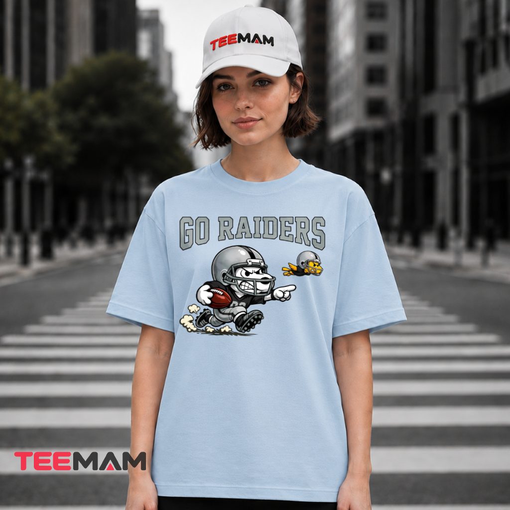 Go Raiders Snoopy Woodstock Football T-Shirt