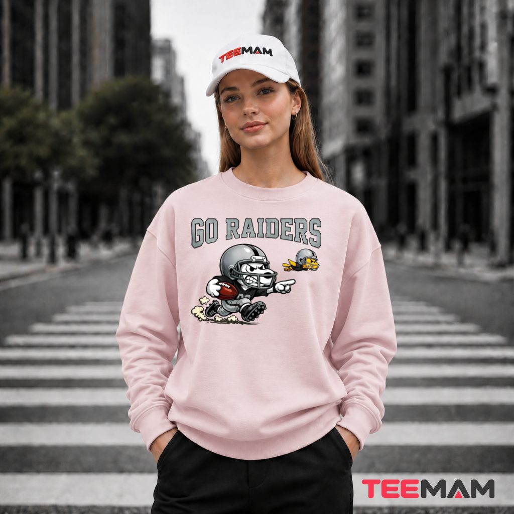 Go Raiders Snoopy Woodstock Football Long Sleeve Go Raiders Snoopy Woodstock Football Long Sleeve
