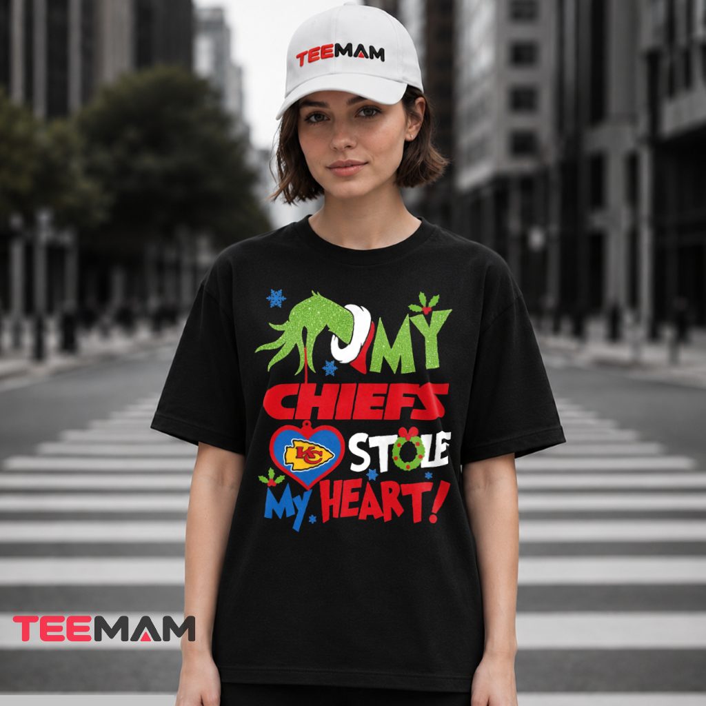 Grinch Kansas City Chiefs Stole Heart T-Shirt