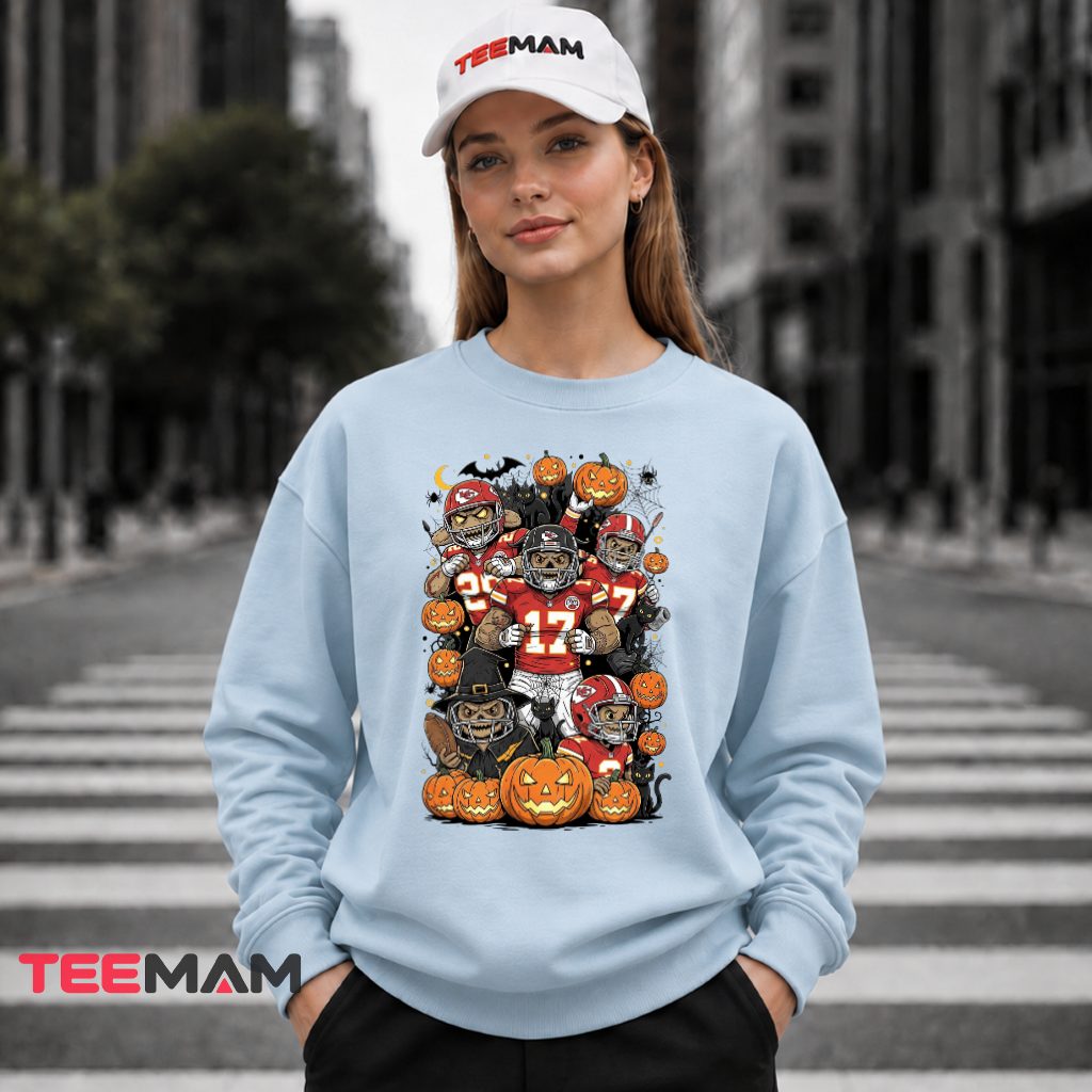 Halloween Kansas City Chiefs Zombie Players Long Sleeve Halloween Kansas City Chiefs Zombie Players Long Sleeve
