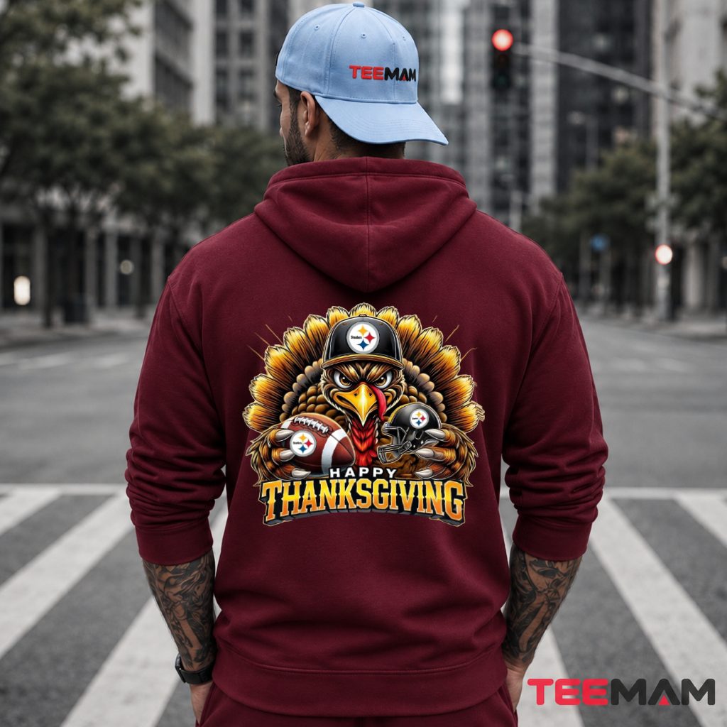 Happy Thanksgiving Steelers Turkey Football Hoodie Happy Thanksgiving Steelers Turkey Football Hoodie