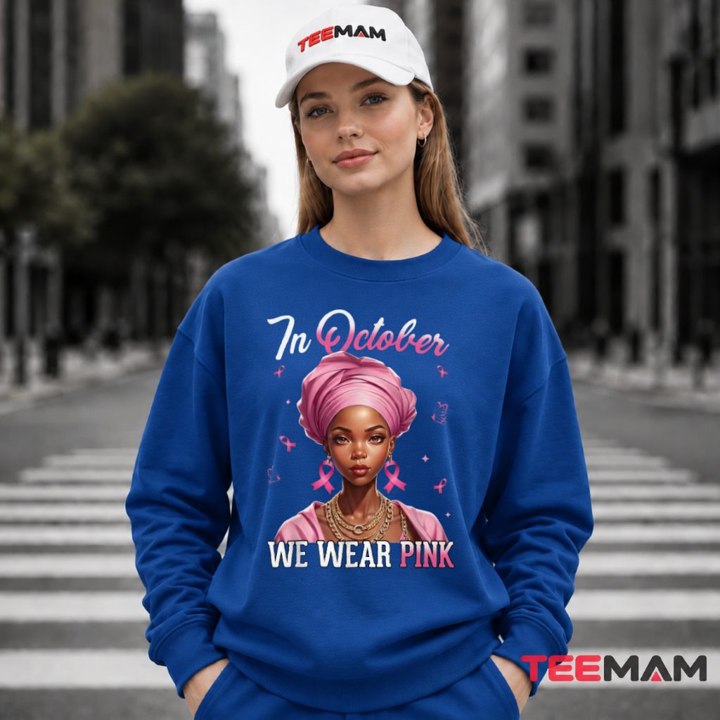 Headwrap Woman October Pink Ribbon Elegant Long Sleeve Headwrap Woman October Pink Ribbon Elegant Long Sleeve