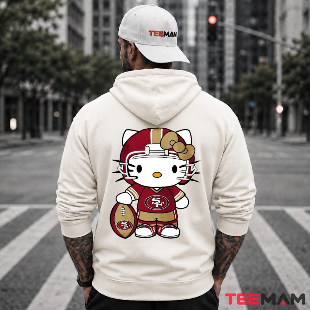 Hello Kitty 49ers Football Helmet Hoodie Hello Kitty 49ers Football Helmet Hoodie