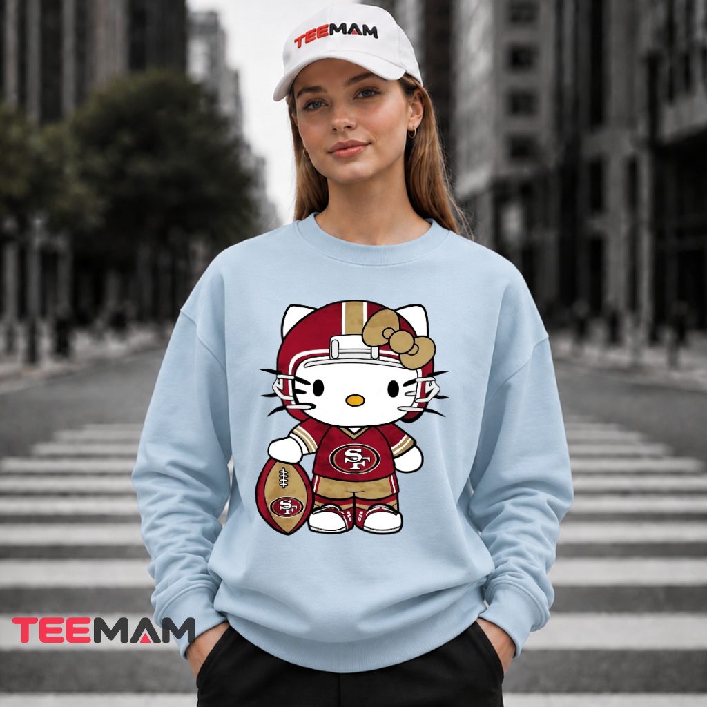 Hello Kitty 49ers Football Helmet Long Sleeve Hello Kitty 49ers Football Helmet Long Sleeve