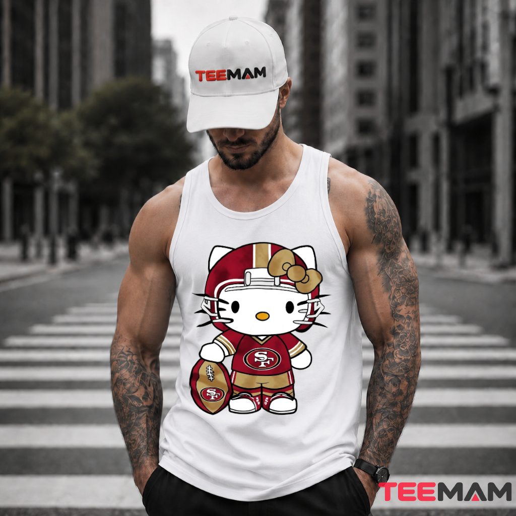 Hello Kitty 49ers Football Helmet Tank Top Hello Kitty 49ers Football Helmet Tank Top