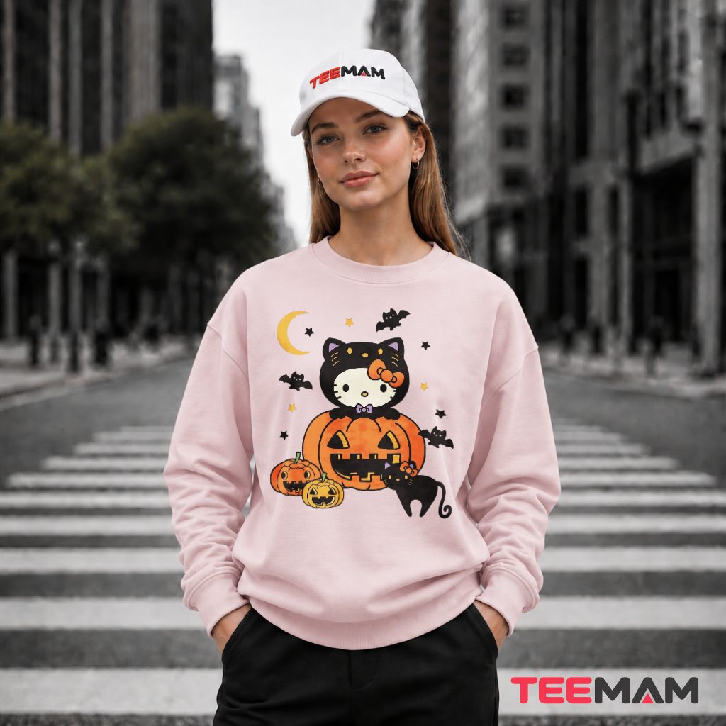 Hello Kitty Halloween Pumpkin Night Long Sleeve Hello Kitty Halloween Pumpkin Night Long Sleeve
