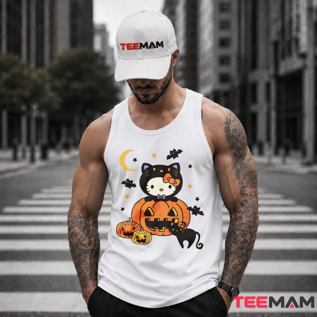 Hello Kitty Halloween Pumpkin Night Tank Top Hello Kitty Halloween Pumpkin Night Tank Top