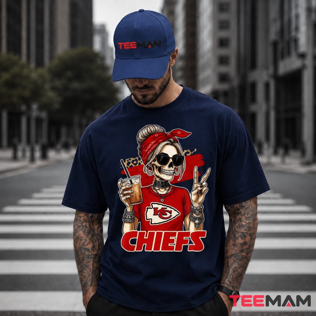 Horror Kansas City Chiefs Skeleton Girl T-Shirt