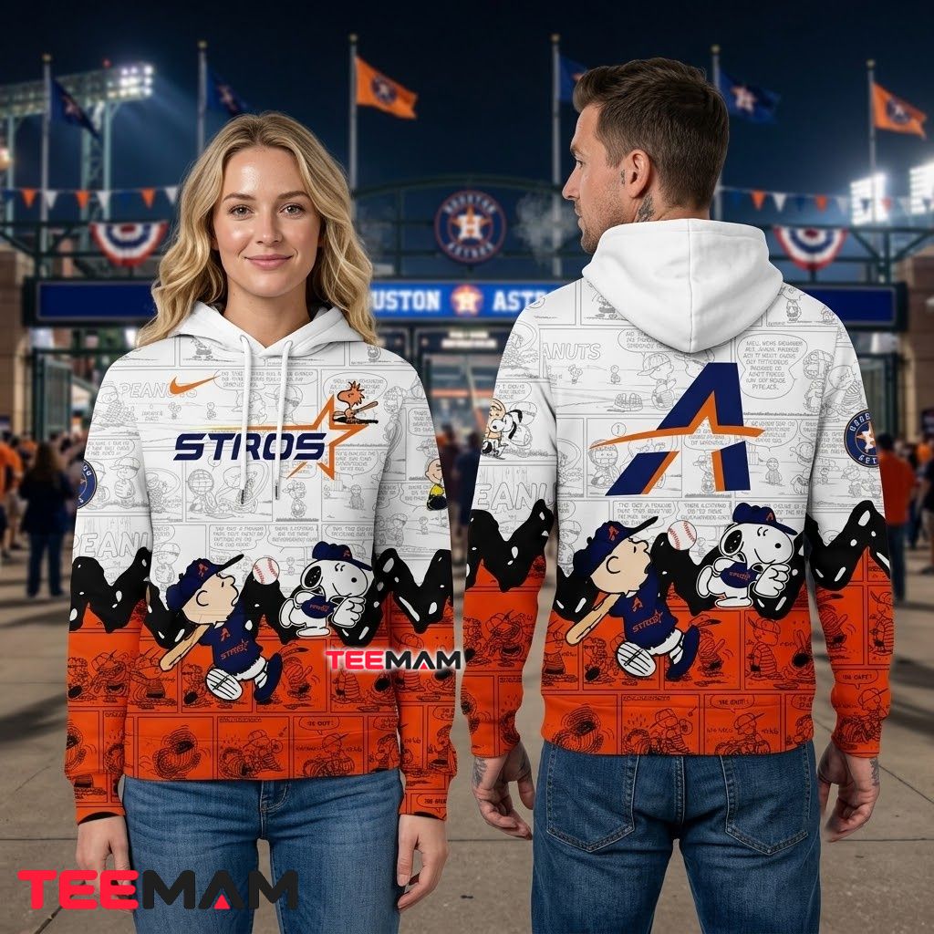 Houston Astros 3D Hoodie Peanuts Night Snoopy Charlie Brown Back Houston Astros 3D Hoodie Peanuts Night Snoopy Charlie Brown Back