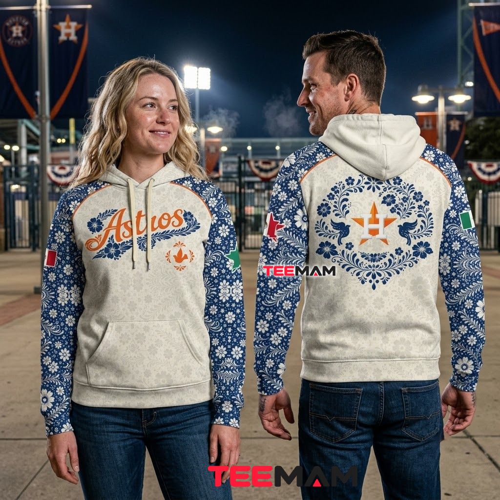 Houston Astros All Over Print 3D Hoodie Mexican Floral Heritage Back Houston Astros All Over Print 3D Hoodie Mexican Floral Heritage Back