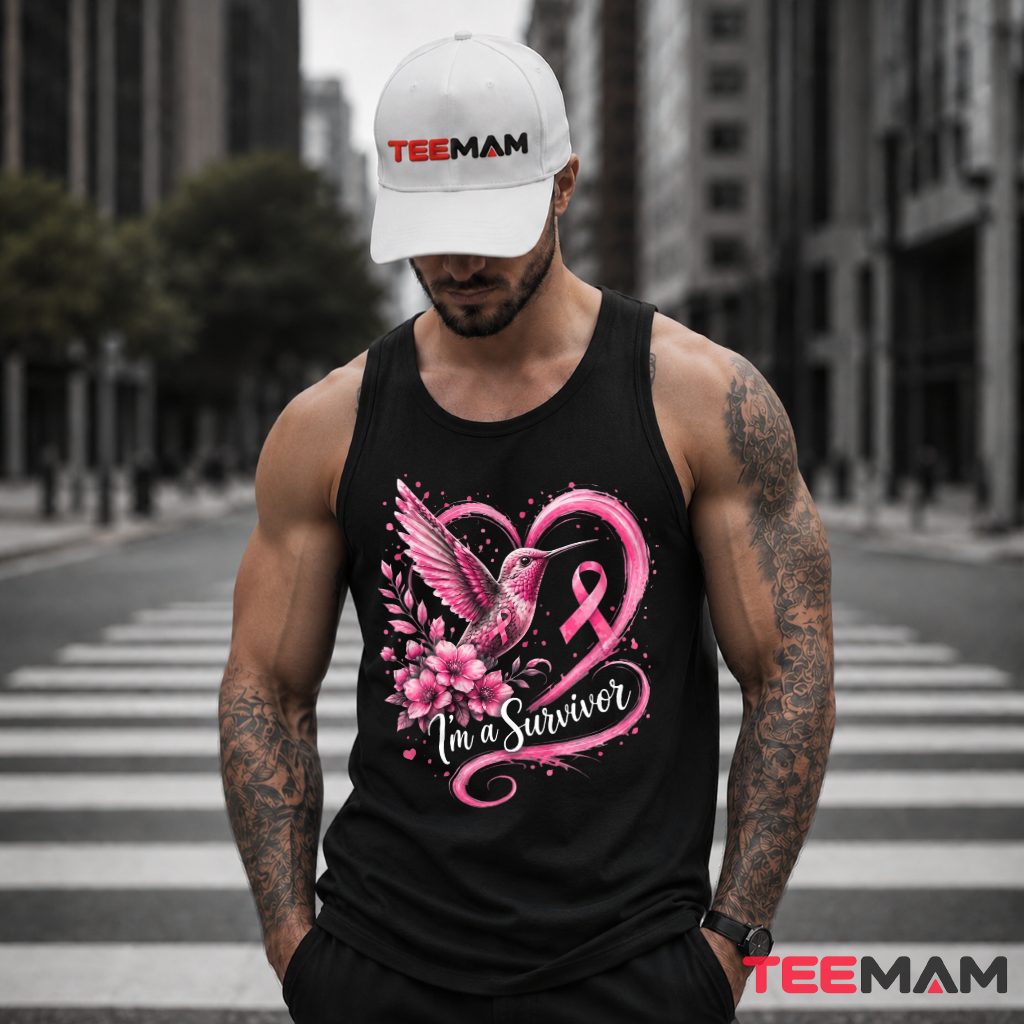Hummingbird Floral Heart Im A Survivor Tank Top Hummingbird Floral Heart Im A Survivor Tank Top