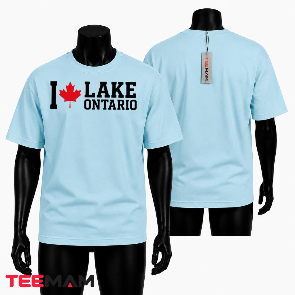 I Love Lake Ontario T-Shirt Canada Maple Leaf