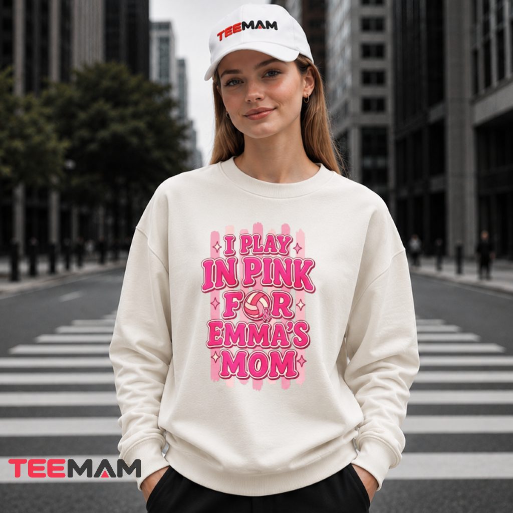I Play In Pink For Mom Volleyball Ribbon Long Sleeve I Play In Pink For Mom Volleyball Ribbon Long Sleeve
